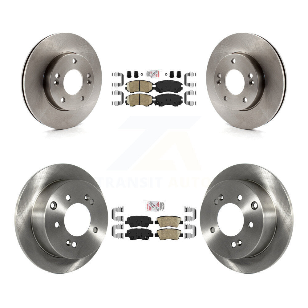 Front Rear Ceramic Pads And Disc Brake Rotors Kit For 2010-2011 Kia Soul 1.6L K8A-102922