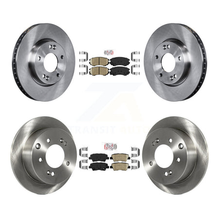Front Rear Ceramic Pads And Disc Brake Rotors Kit For 2010-2011 Kia Soul 2.0L K8A-102924