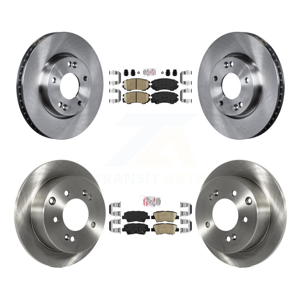 Front Rear Ceramic Pads And Disc Brake Rotors Kit For 2010-2011 Kia Soul 2.0L K8A-102926