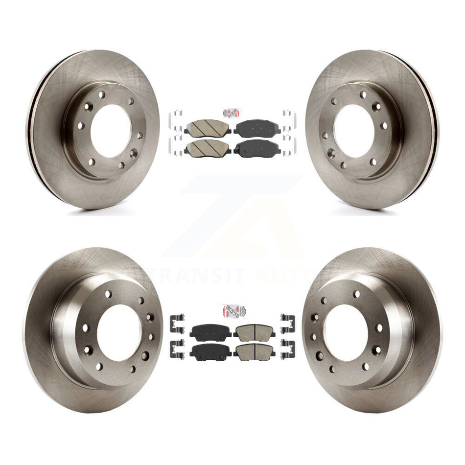 Front Rear Ceramic Pads And Disc Brake Rotors Kit For Kia Sedona Hyundai Entourage K8A-102928