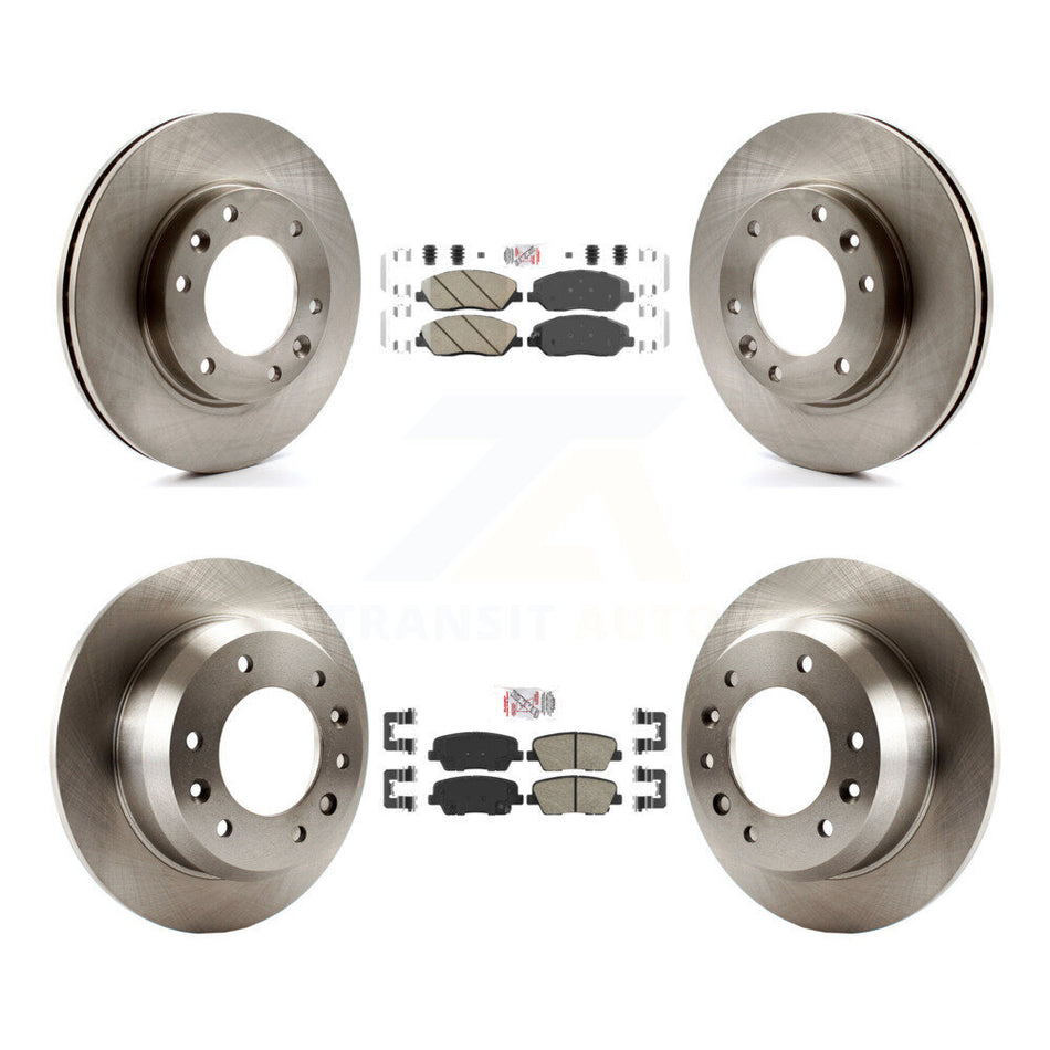Front Rear Ceramic Pads And Disc Brake Rotors Kit For Kia Sedona Hyundai Entourage K8A-102930