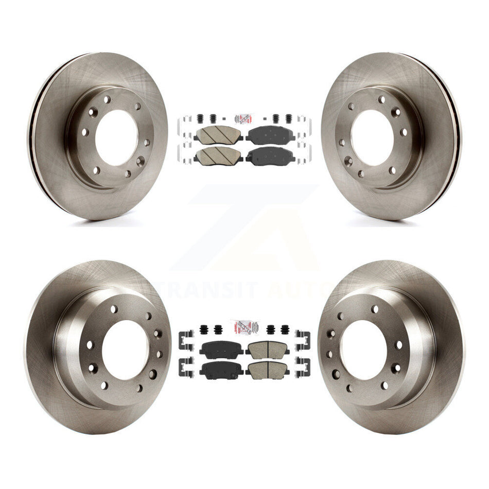 Front Rear Ceramic Pads And Disc Brake Rotors Kit For Kia Sedona Hyundai Entourage K8A-102931