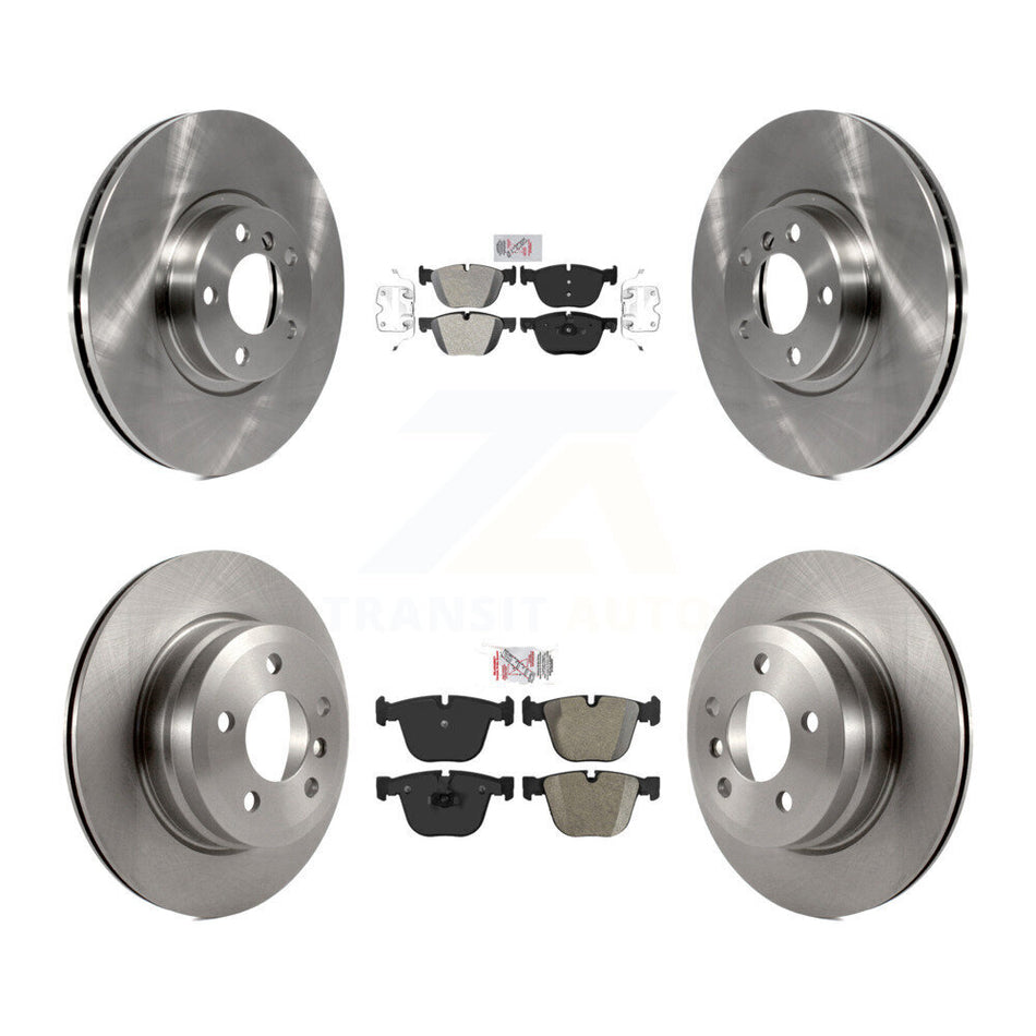 Front Rear Semi-Metallic Pad & Disc Brake Rotors Kit For 2009 BMW X6 xDrive35i From 10 08 K8A-102936