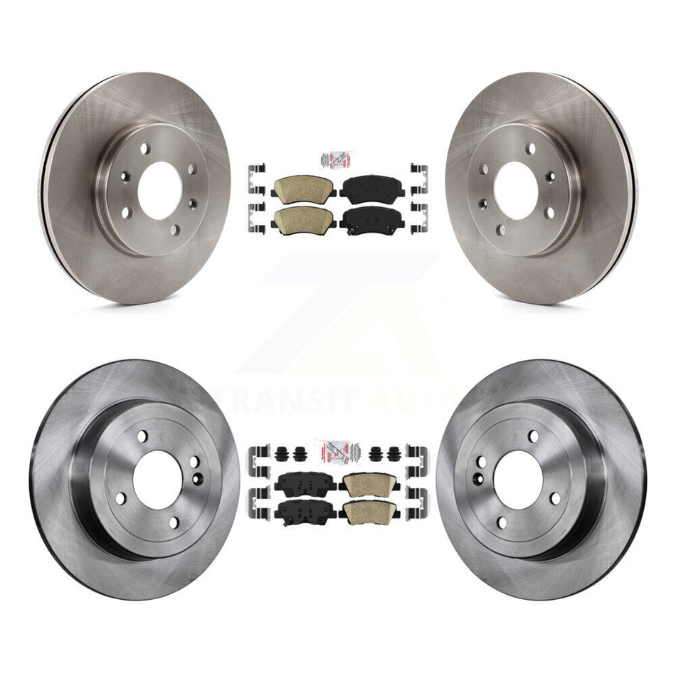 Front Rear Ceramic Pads And Disc Brake Rotors Kit For Hyundai Accent Kia Rio K8A-102946
