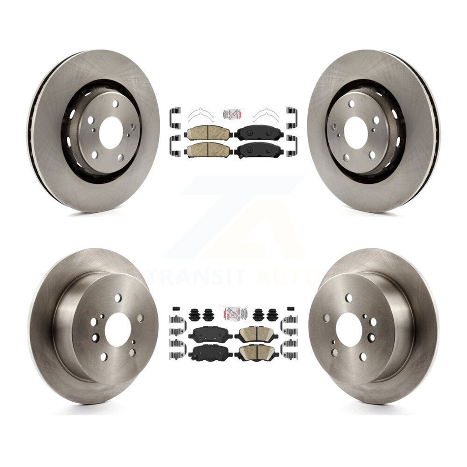 Front Rear Ceramic Pads And Disc Brake Rotors Kit For 2009-2016 Toyota Venza K8A-102947