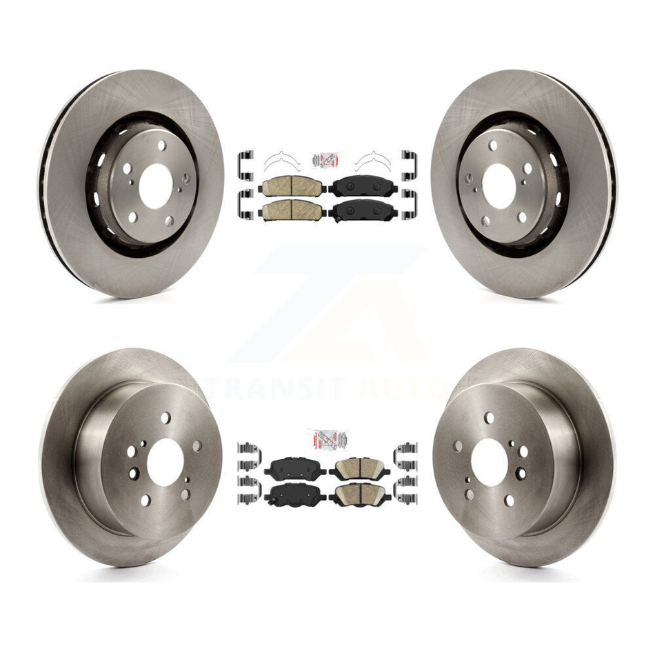 Front Rear Ceramic Pads And Disc Brake Rotors Kit For 2009-2016 Toyota Venza K8A-102948