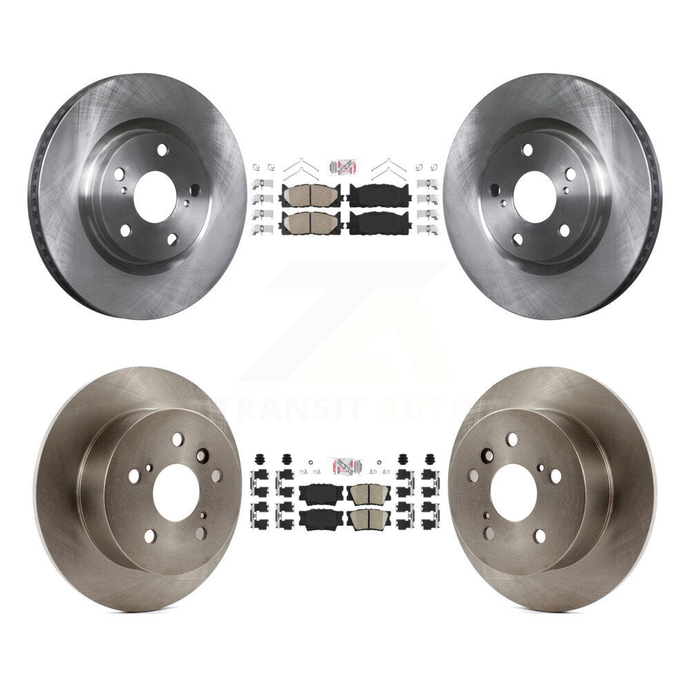 Front Rear Ceramic Pads And Disc Brake Rotors Kit For Toyota Camry Lexus ES350 Avalon K8A-102952