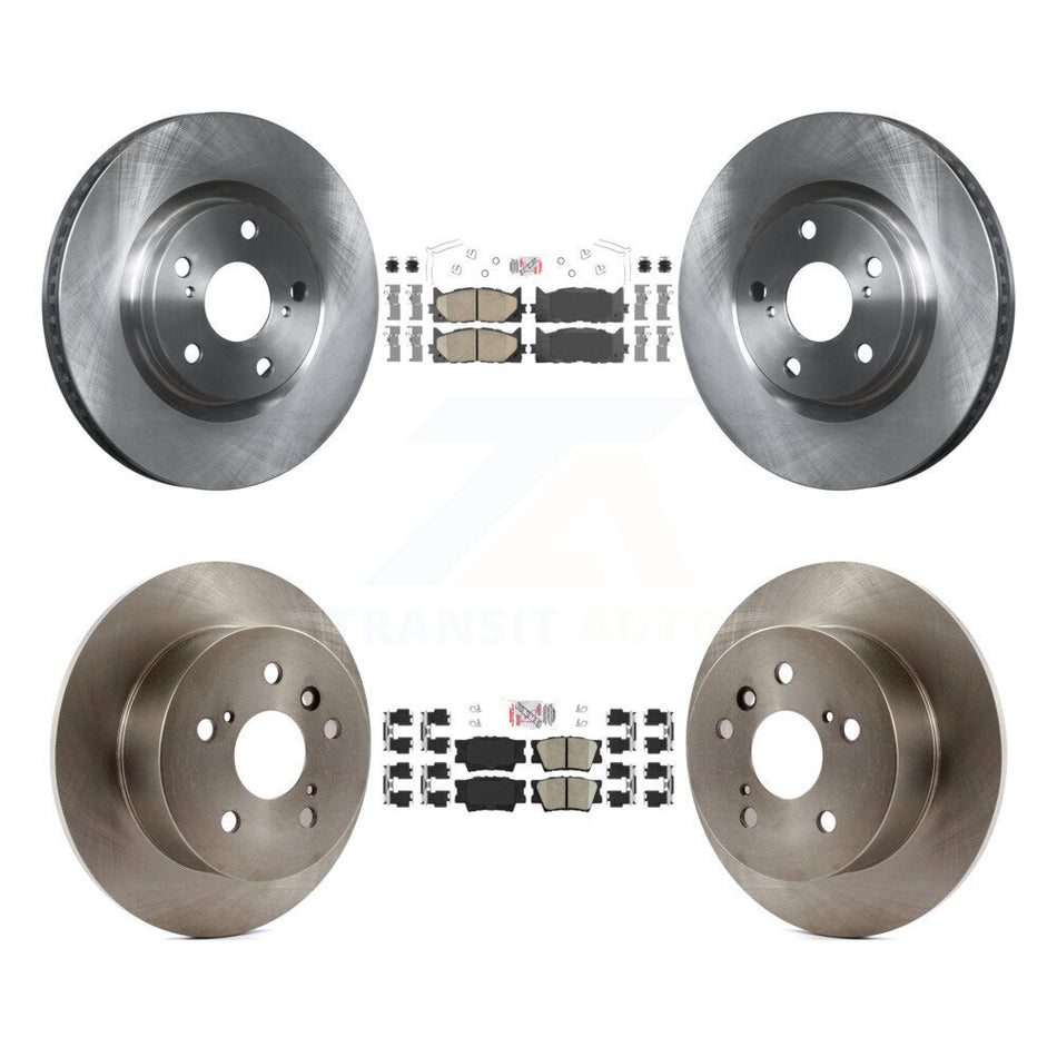 Front Rear Ceramic Pads And Disc Brake Rotors Kit For Toyota Camry Lexus ES350 Avalon K8A-102955