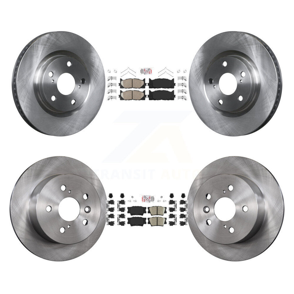Front Rear Ceramic Pad & Disc Brake Rotors Kit For Toyota Camry Lexus ES350 Avalon ES300h K8A-102956
