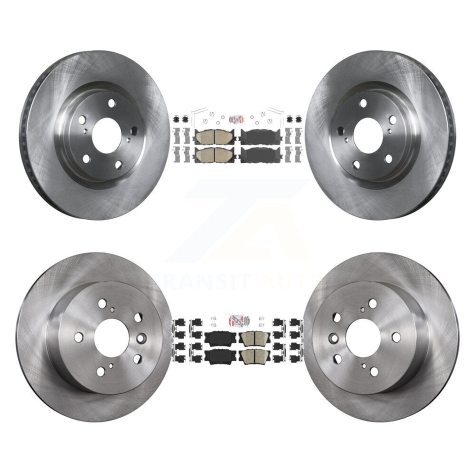 Front Rear Ceramic Pad & Disc Brake Rotors Kit For Toyota Camry Lexus ES350 Avalon ES300h K8A-102959