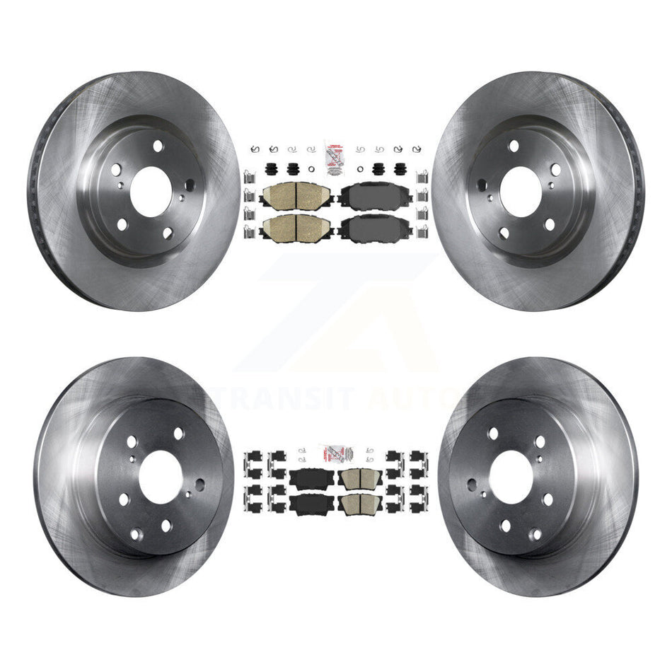 Front Rear Ceramic Pads And Disc Brake Rotors Kit For Toyota RAV4 K8A-102961