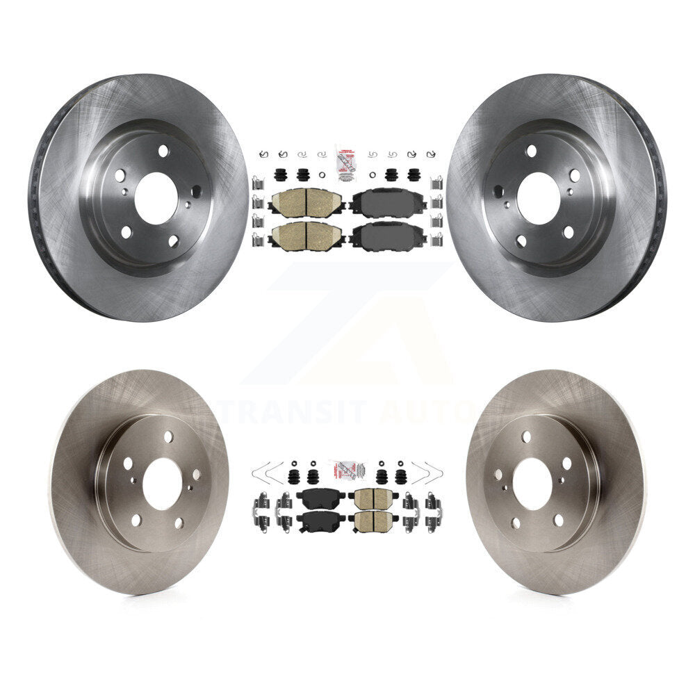 Front Rear Ceramic Pad & Brake Rotors Kit For Toyota Matrix Pontiac Vibe Corolla iM Scion K8A-102964