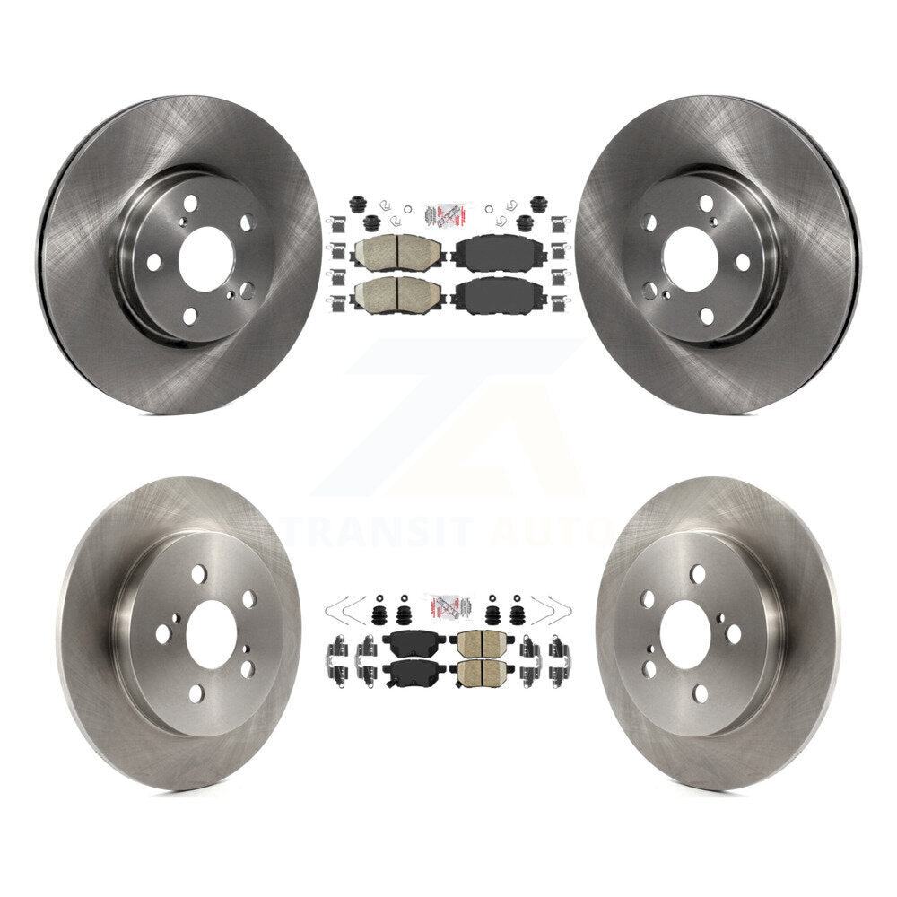 Front Rear Ceramic Pads And Disc Brake Rotors Kit For Toyota Corolla Matrix Pontiac Vibe K8A-102972