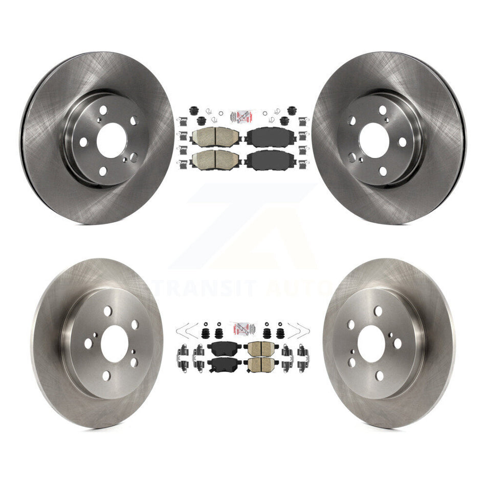 Front Rear Ceramic Pads And Disc Brake Rotors Kit For Toyota Corolla Matrix Pontiac Vibe K8A-102972