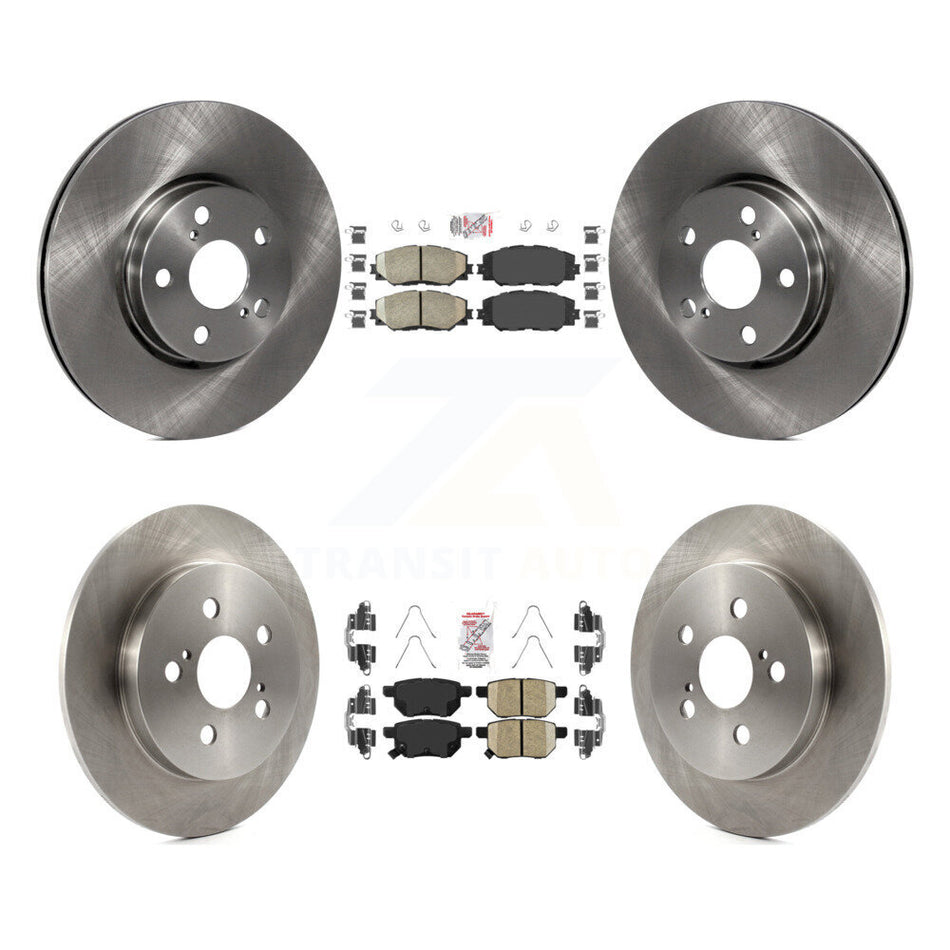 Front Rear Ceramic Pads And Disc Brake Rotors Kit For Toyota Corolla Matrix Pontiac Vibe K8A-102975