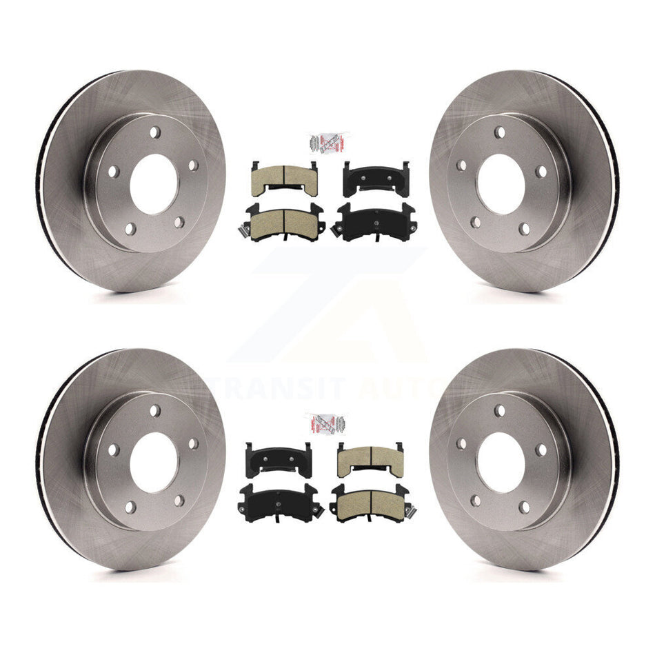 Front Rear Semi-Metallic Pad Brake Rotors Kit For Cadillac Eldorado Buick Riviera Seville K8A-102991