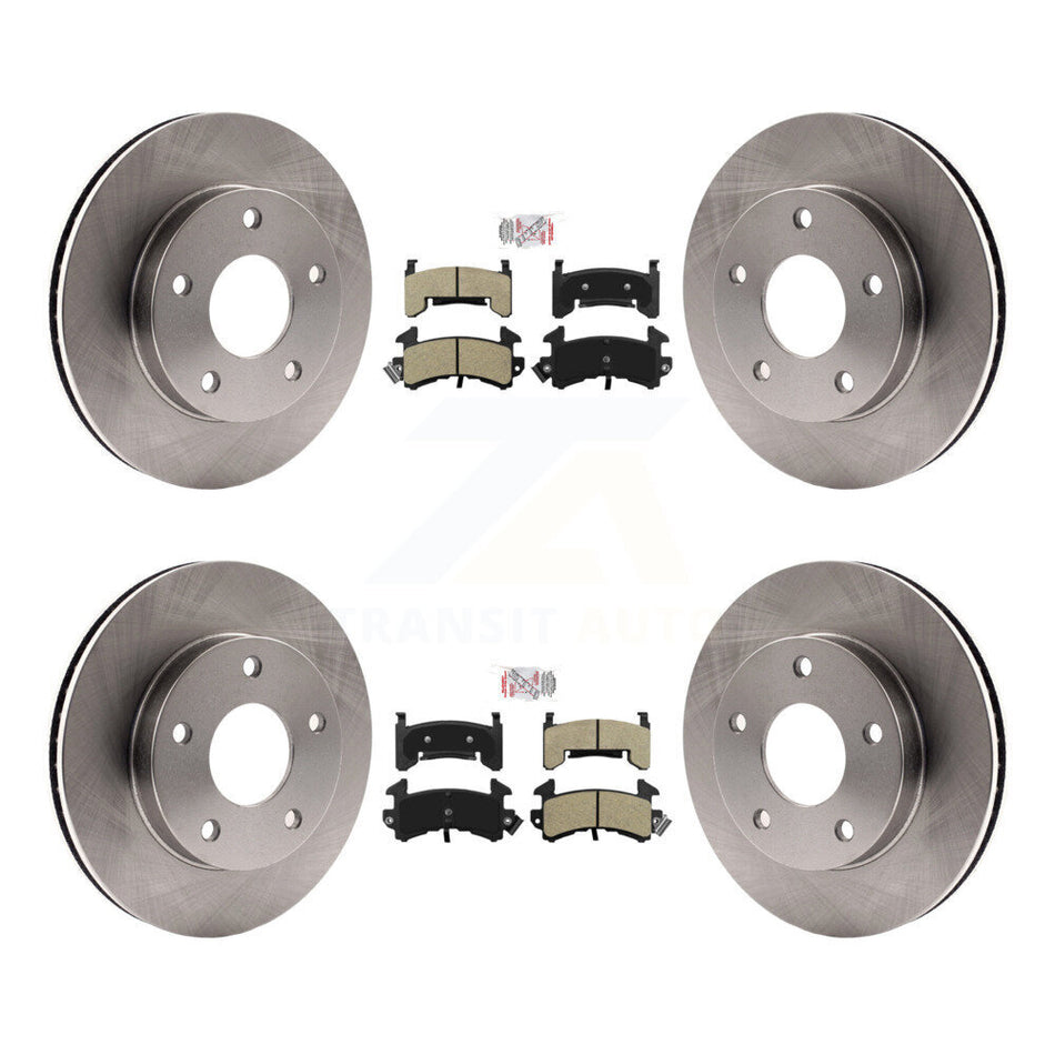 Front Rear Semi-Metallic Pad Brake Rotors Kit For Cadillac Eldorado Buick Riviera Seville K8A-102991