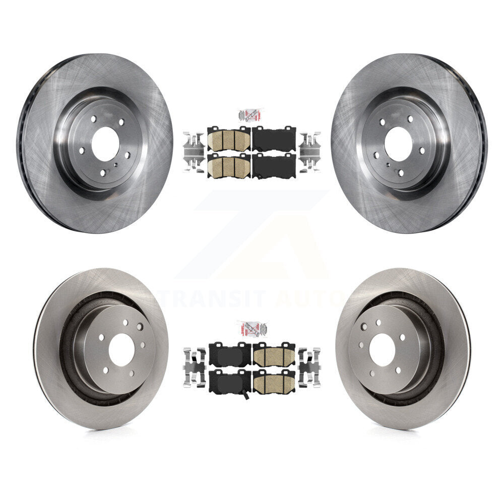 Front Rear Ceramic Pad Brake Rotors Kit For 2009-2013 INFINITI G37 RWD With Brembo Brakes K8A-103011