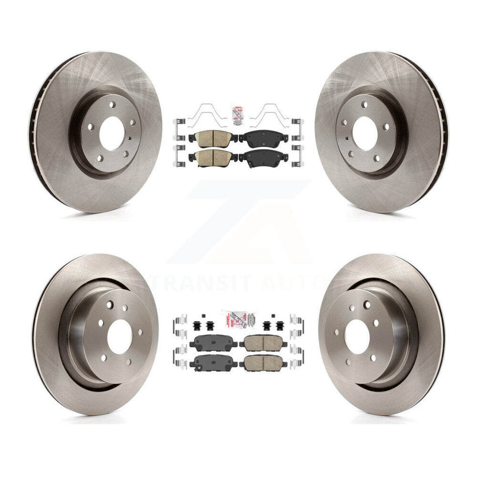 Front Rear Ceramic Pads And Disc Brake Rotors Kit For INFINITI G37 G35 Q60 K8A-103029