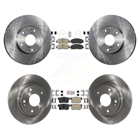 Front Rear Ceramic Pads And Disc Brake Rotors Kit For Acura CSX K8A-103034