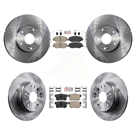 Front Rear Ceramic Pads And Disc Brake Rotors Kit For 2003-2011 Honda Element K8A-103040