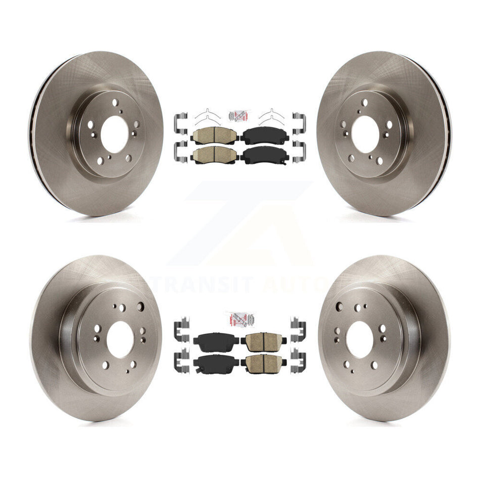 Front Rear Ceramic Pads And Disc Brake Rotors Kit For 2006-2014 Honda Ridgeline K8A-103046