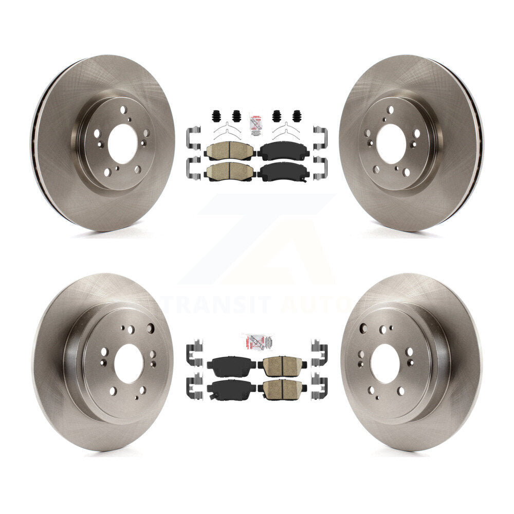 Front Rear Ceramic Pads And Disc Brake Rotors Kit For 2006-2014 Honda Ridgeline K8A-103048