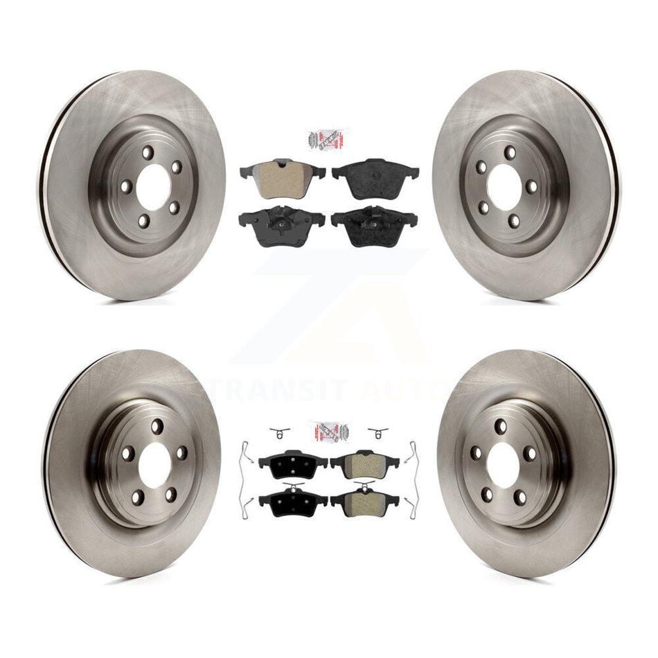 Front Rear Semi-Metallic Pads And Disc Brake Rotors Kit For Jaguar XF XJ XKR XK Super V8 K8A-103055