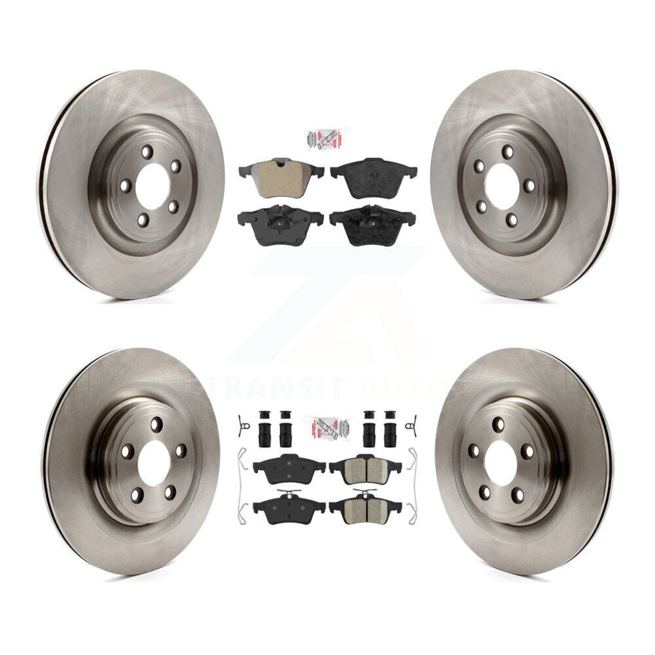 Front Semi-Metallic Rear Ceramic Pad And Brake Rotor Kit For Jaguar XF XJ XKR XK Super V8 K8A-103056
