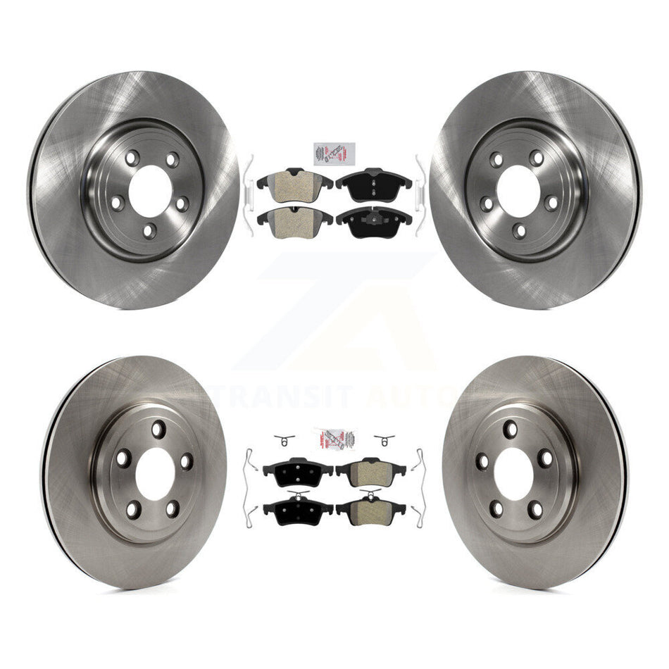 Front Rear Semi-Metallic Pad & Brake Rotor Kit For Jaguar Vanden Plas Naturally Aspirated K8A-103058