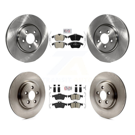 Front Semi-Metallic Rear Ceramic Pad Brake Rotors Kit For Jaguar XF XK Vanden Plas S-Type K8A-103062