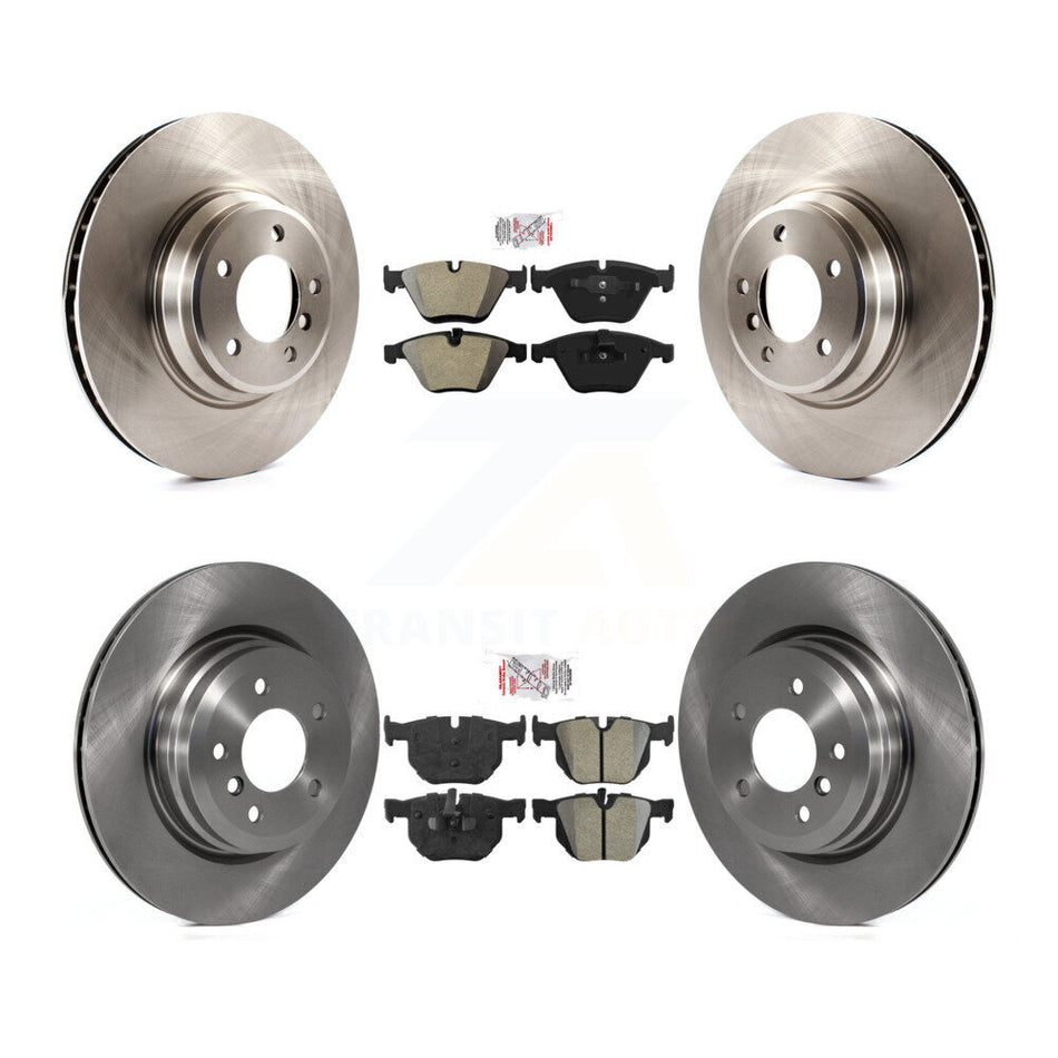 Front Rear Semi-Metallic Pad Disc Brake Rotor Kit For BMW 335i xDrive X1 335xi 335is 335d K8A-103072