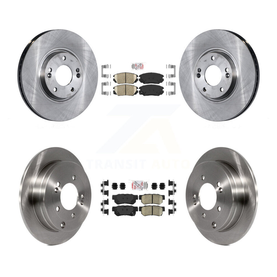 Front Rear Ceramic Pads And Disc Brake Rotors Kit For Hyundai Azera K8A-103095