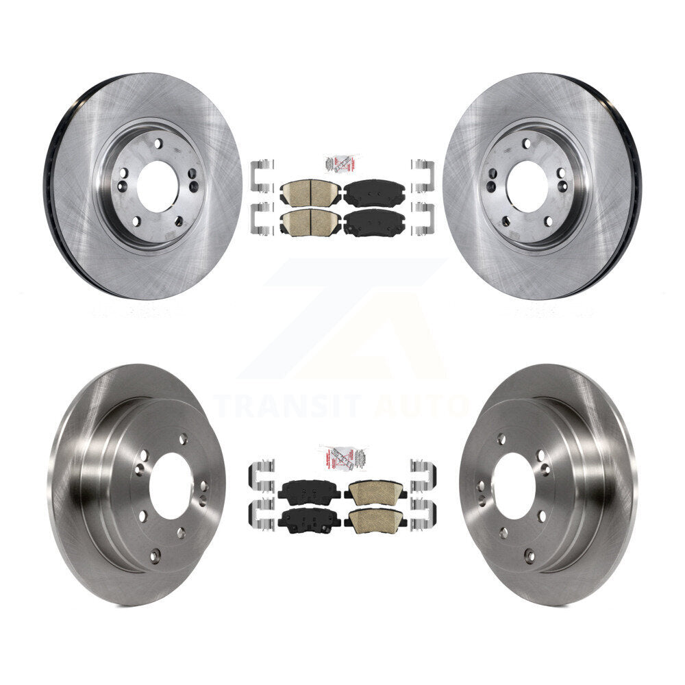 Front Rear Ceramic Pads And Disc Brake Rotors Kit For 2007-2009 Kia Amanti K8A-103099
