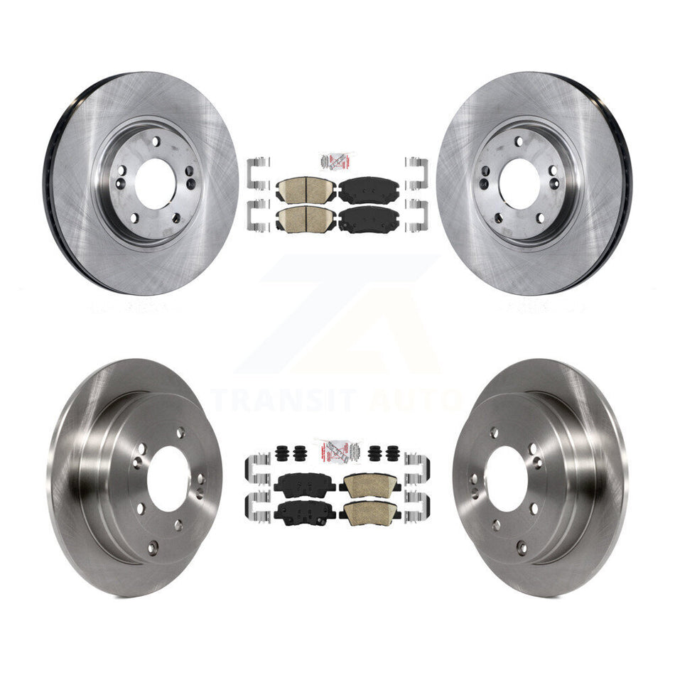 Front Rear Ceramic Pads And Disc Brake Rotors Kit For 2007-2009 Kia Amanti K8A-103100