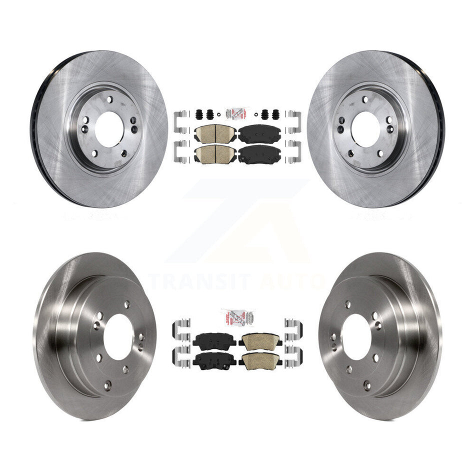 Front Rear Ceramic Pads And Disc Brake Rotors Kit For 2007-2009 Kia Amanti K8A-103101