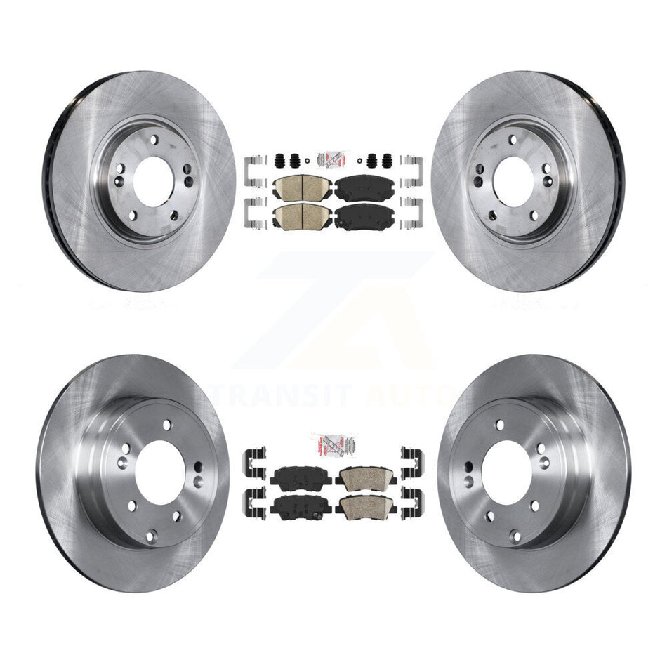 Front Rear Ceramic Pads And Disc Brake Rotors Kit For Hyundai Azera K8A-103105