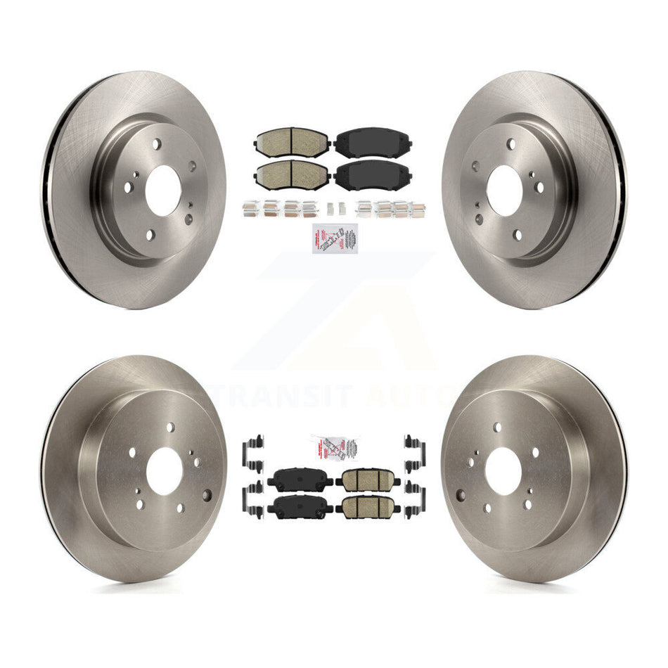 Front Semi-Metallic Rear Ceramic Pad & Brake Rotors Kit For 2009-2013 Suzuki Grand Vitara K8A-103109