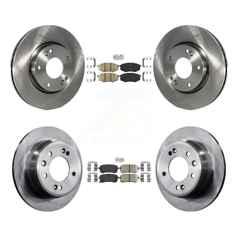 Front Rear Ceramic Pads And Disc Brake Rotors Kit For Hyundai Tucson Kia Sportage FWD K8A-103110