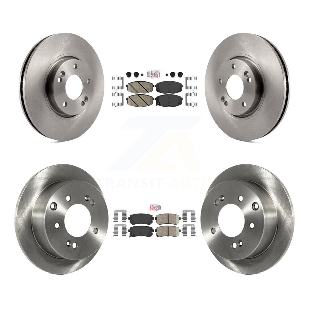 Front Rear Ceramic Pads And Disc Brake Rotors Kit For Kia Forte Koup Forte5 K8A-103112