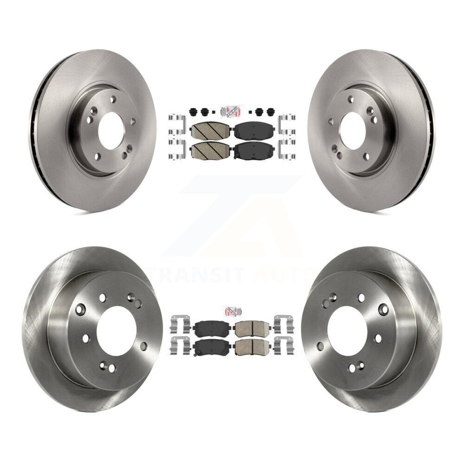 Front Rear Ceramic Pads And Disc Brake Rotors Kit For Kia Forte Koup Forte5 K8A-103112
