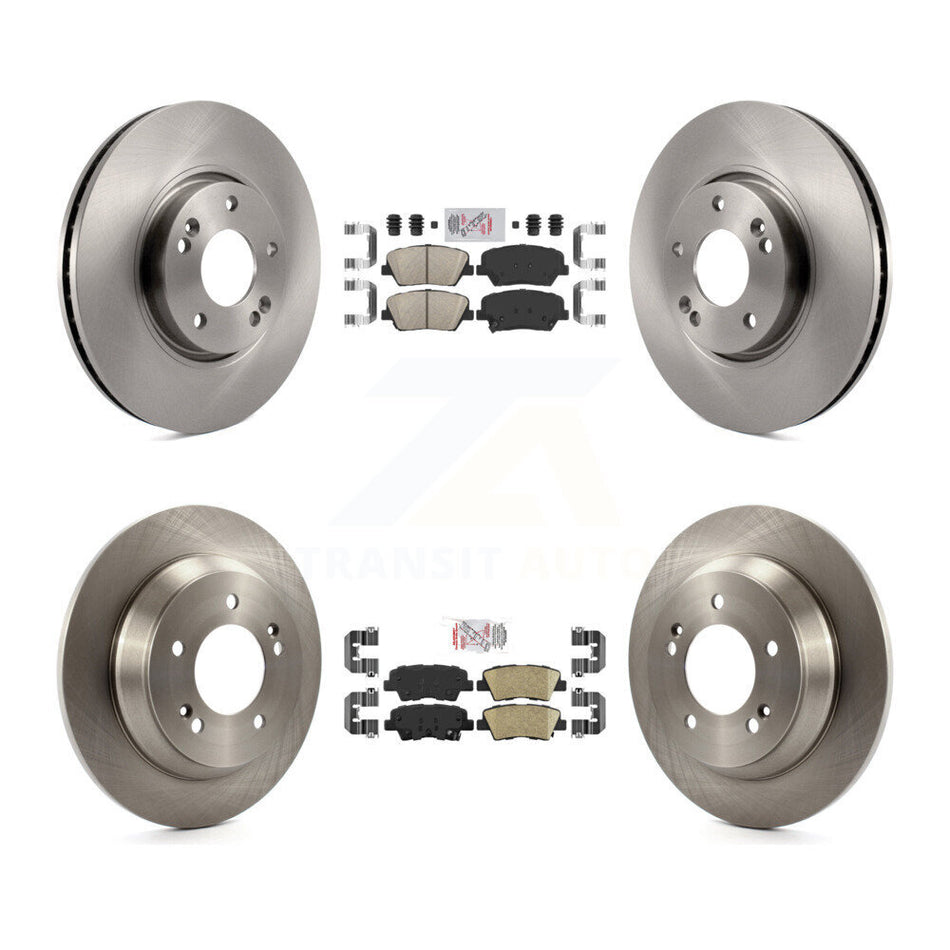 Front Rear Ceramic Pads And Disc Brake Rotors Kit For Kia Rondo K8A-103120