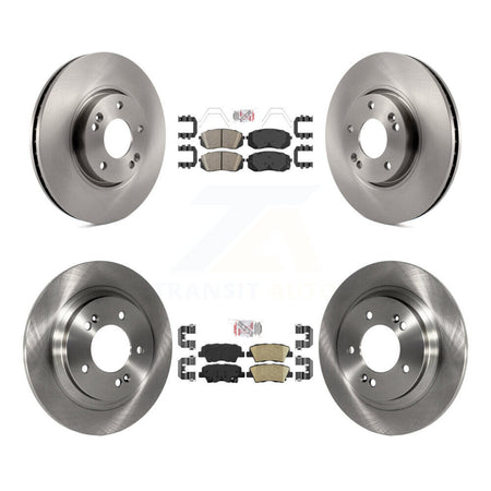 Front Rear Ceramic Pads And Disc Brake Rotors Kit For 2017-2019 Kia Soul EV K8A-103127