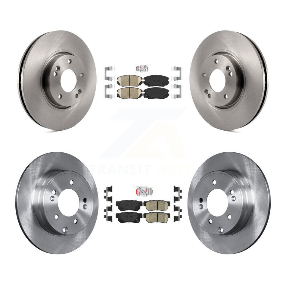 Front Rear Ceramic Pads And Disc Brake Rotors Kit For Hyundai Sonata 3.3L K8A-103129