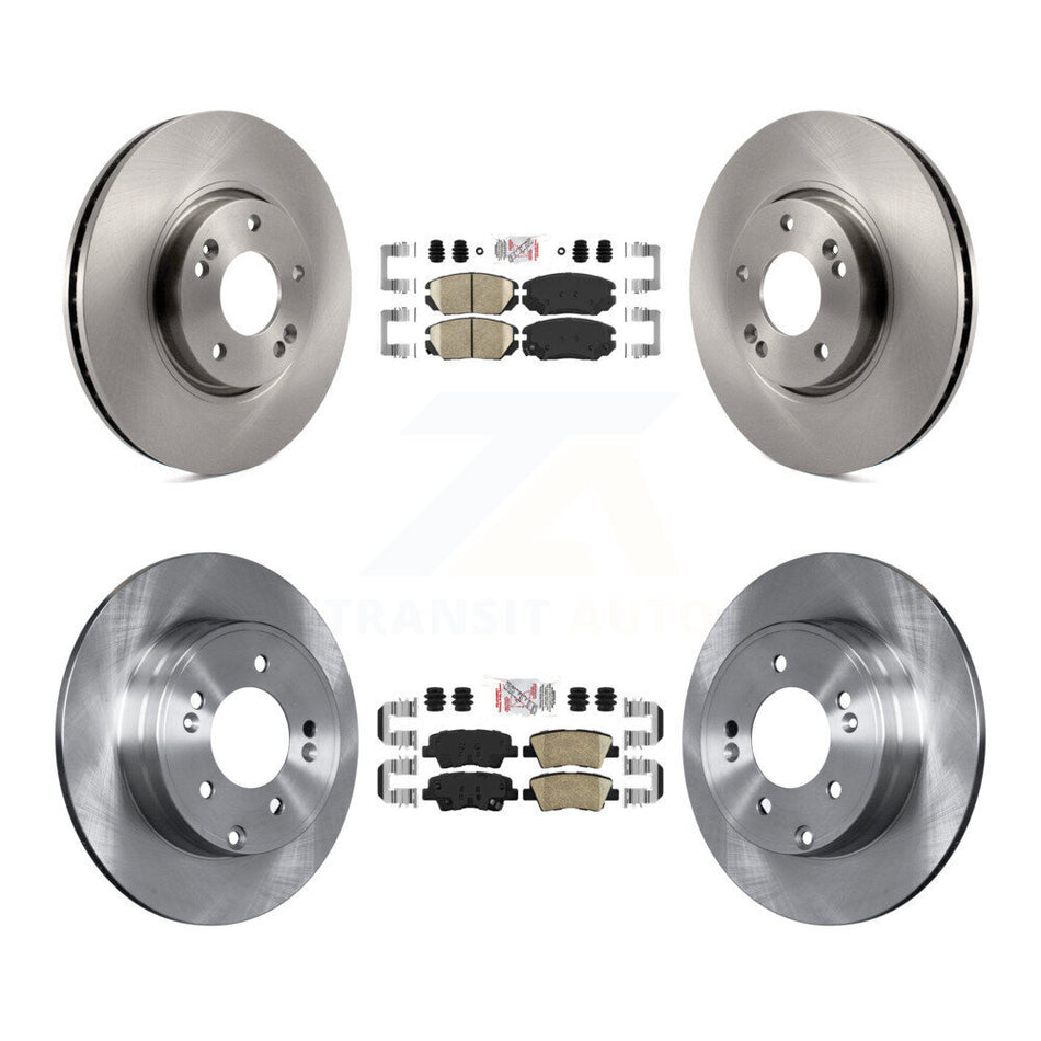 Front Rear Ceramic Pads And Disc Brake Rotors Kit For Hyundai Sonata 3.3L K8A-103135