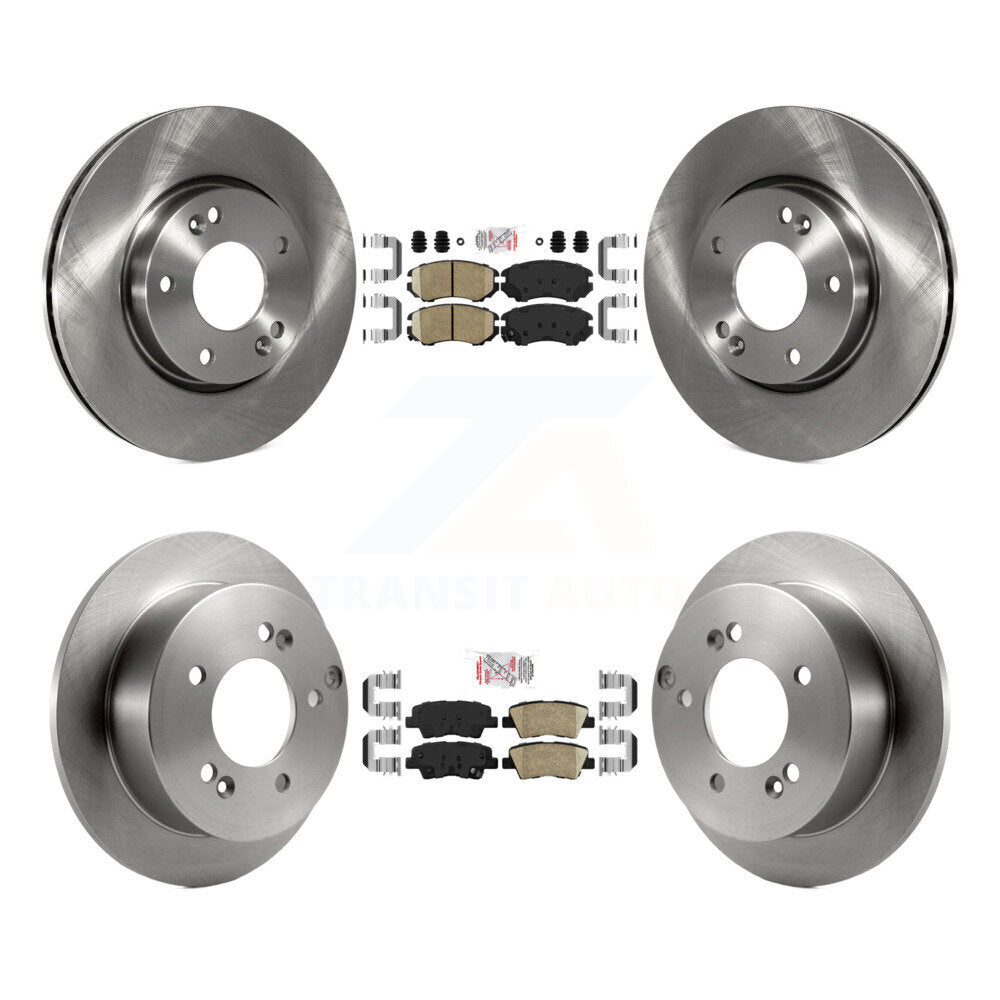 Front Rear Ceramic Pads And Disc Brake Rotors Kit For Hyundai Sonata 2.4L K8A-103138