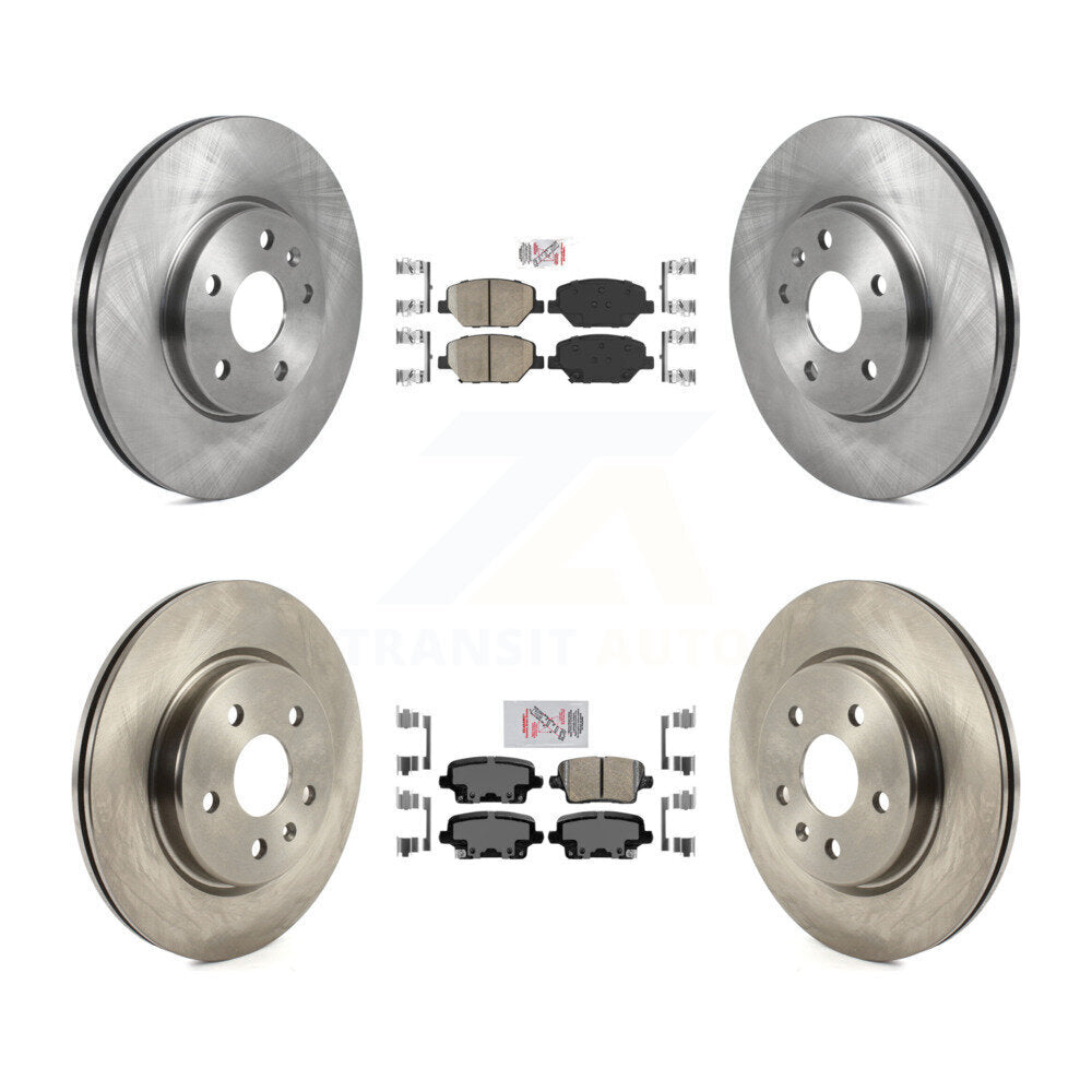 Front Rear Ceramic Pads And Disc Brake Rotors Kit For 2019 Cadillac XT4 K8A-103140