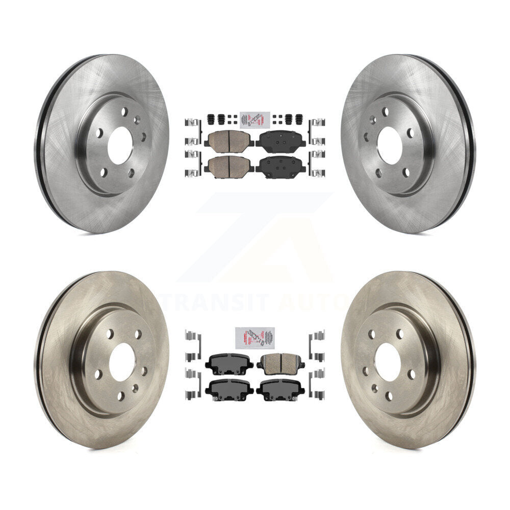 Front Rear Ceramic Pads And Disc Brake Rotors Kit For 2019 Cadillac XT4 K8A-103141
