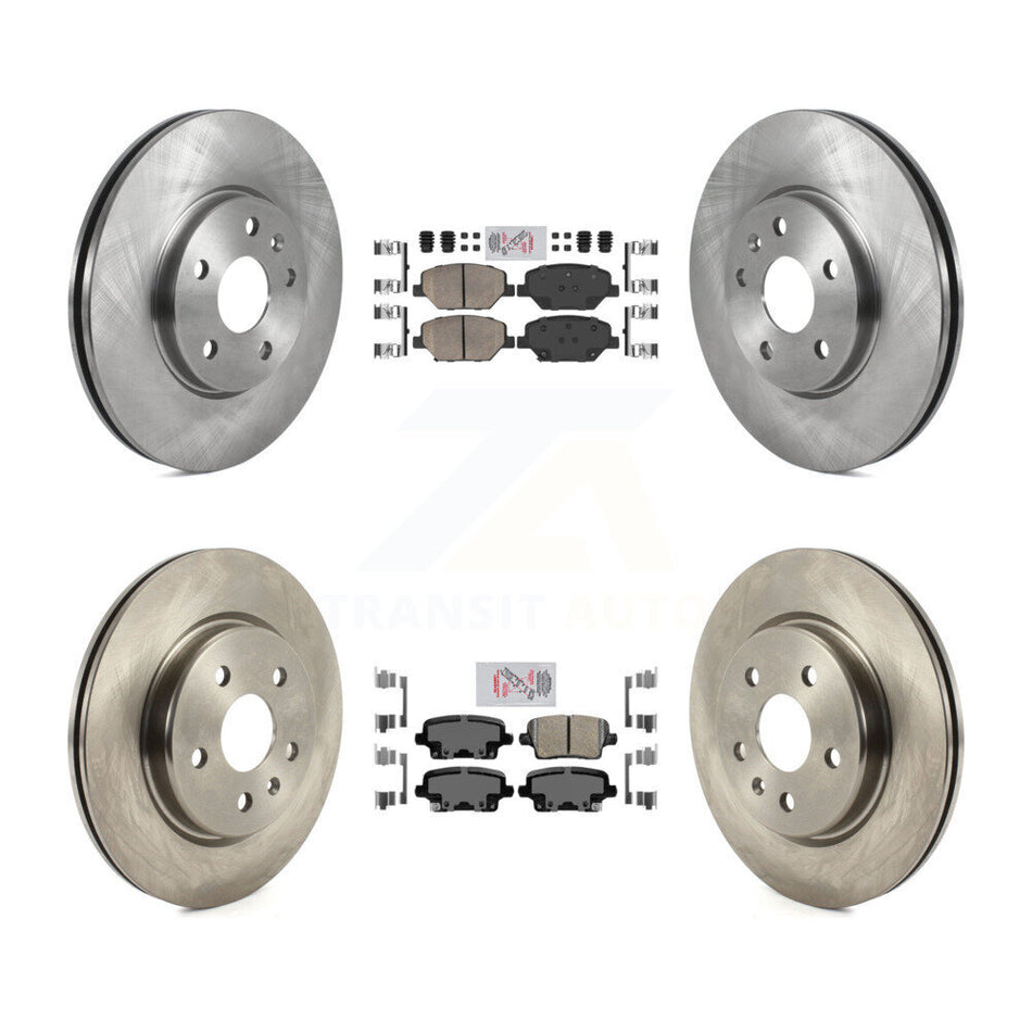 Front Rear Ceramic Pads And Disc Brake Rotors Kit For 2019 Cadillac XT4 K8A-103141