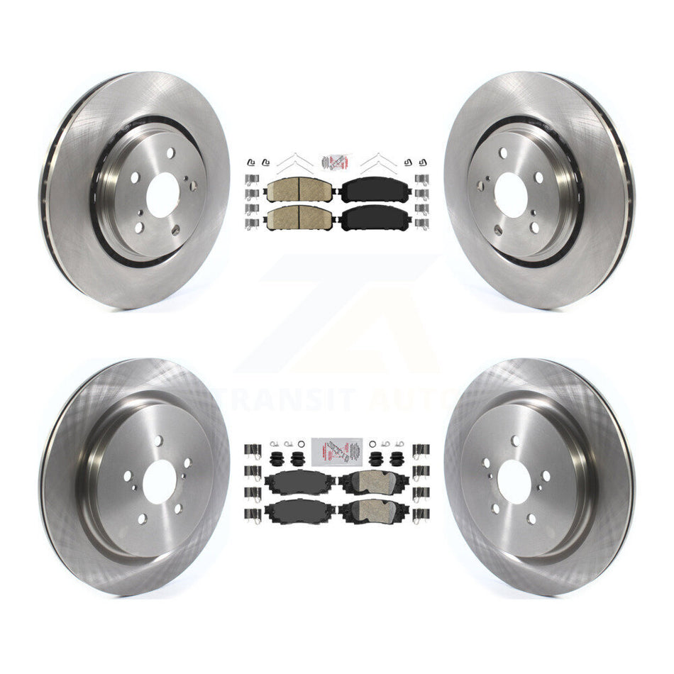 Front Rear Ceramic Pads And Disc Brake Rotors Kit For Lexus RX350 RX450h RX350L RX450hL K8A-103148